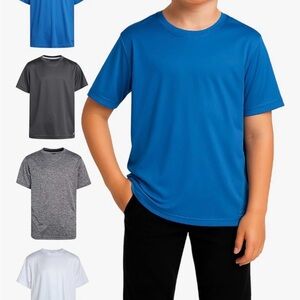RBX Active Boys 4 Pack Athletic Short Sleeve T-Shirt Size L 14/16